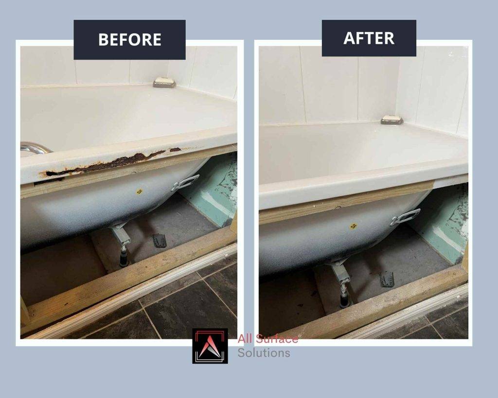 damaged bath and showertray repairs scotland allsurfacesolutions.co.uk