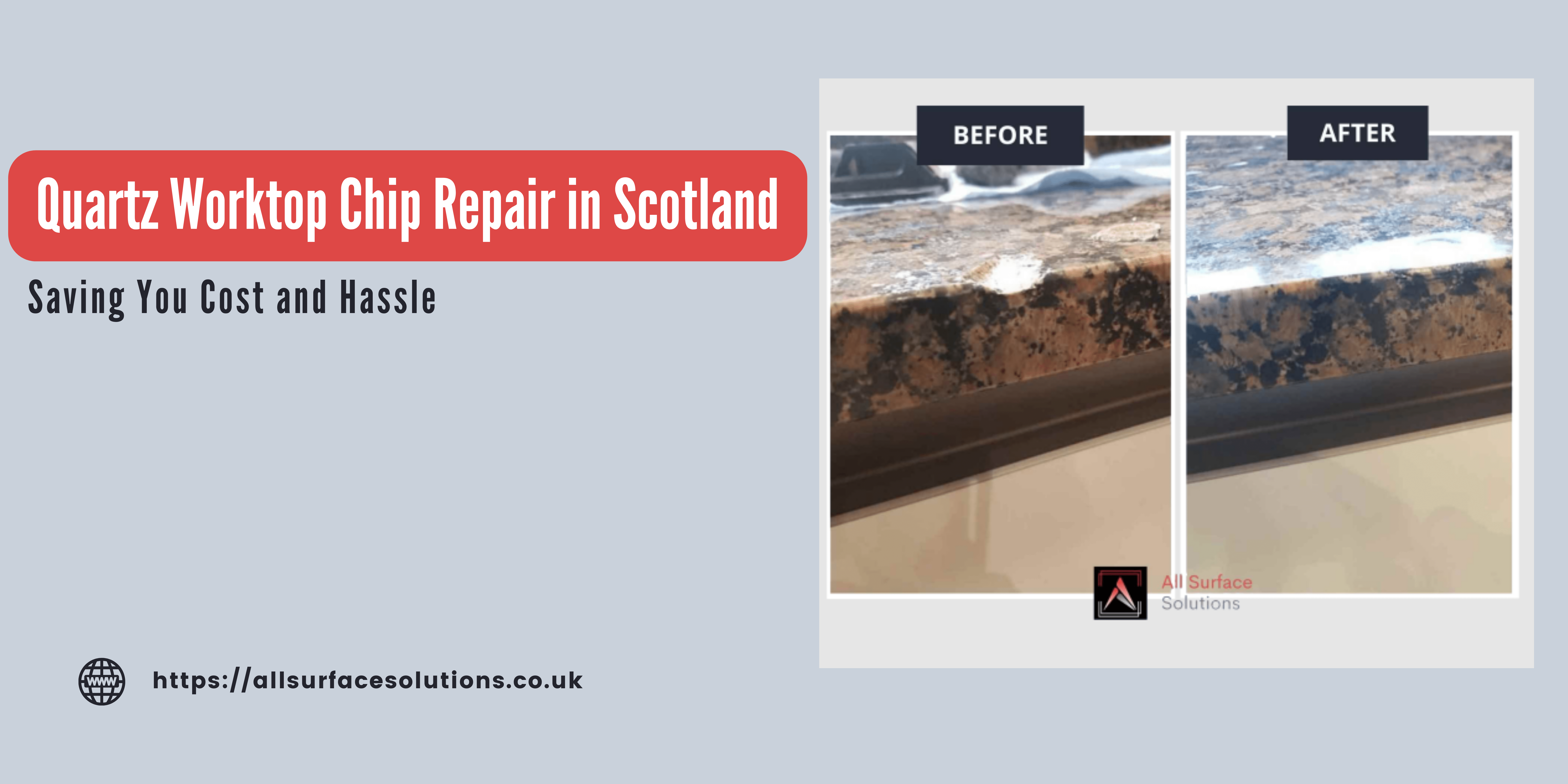 Quartz Worktop Chip Repair